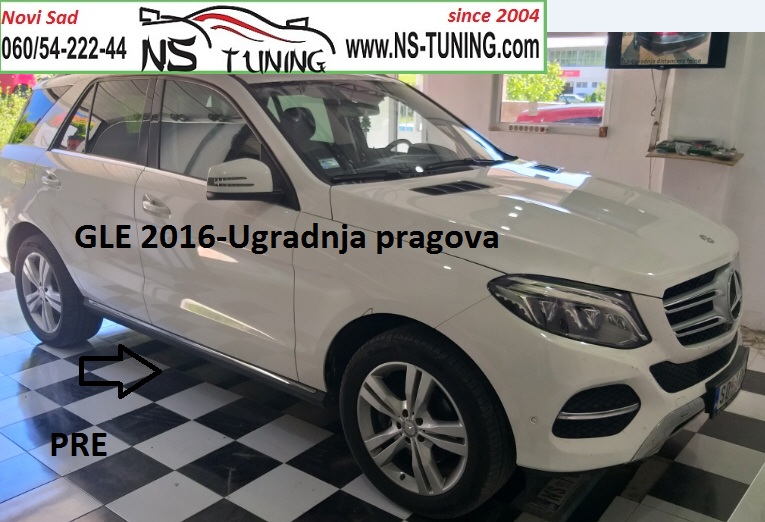mercedes w166  gle klasik 2015 2016 2017 2018 2019 godiste novi sad ugradnja pragova ns tuning kamenica